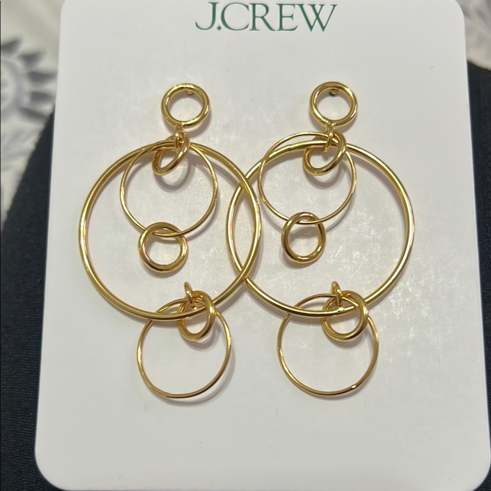 J. Crew Gold Hoop Earrings